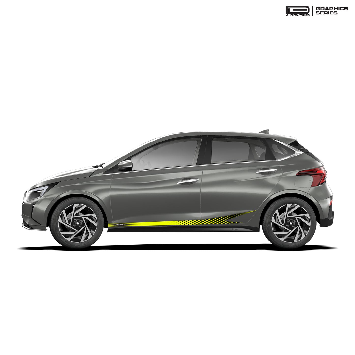 IDE GRAPHICS SERIES - Street X Series for Hyundai i20 (Titan Grey)