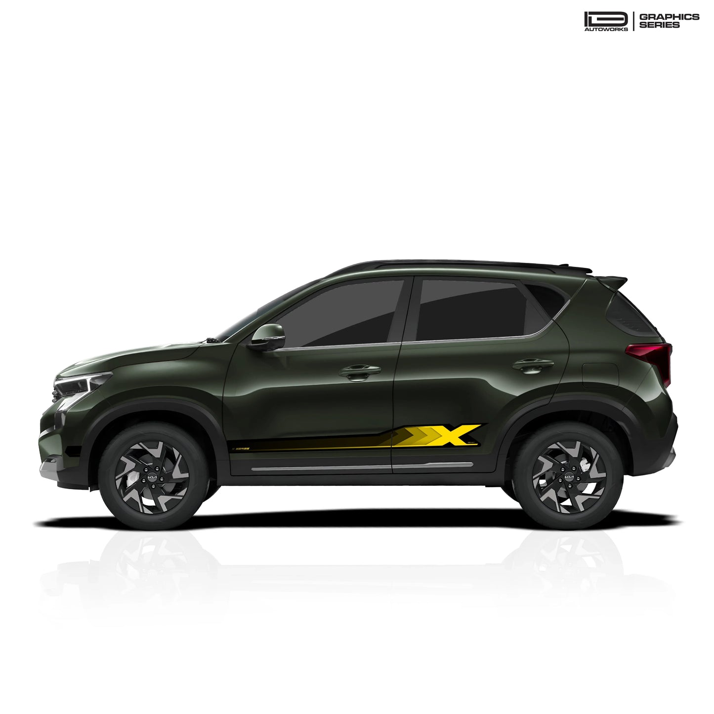 X Series Edition Graphics for Kia Sonet green
