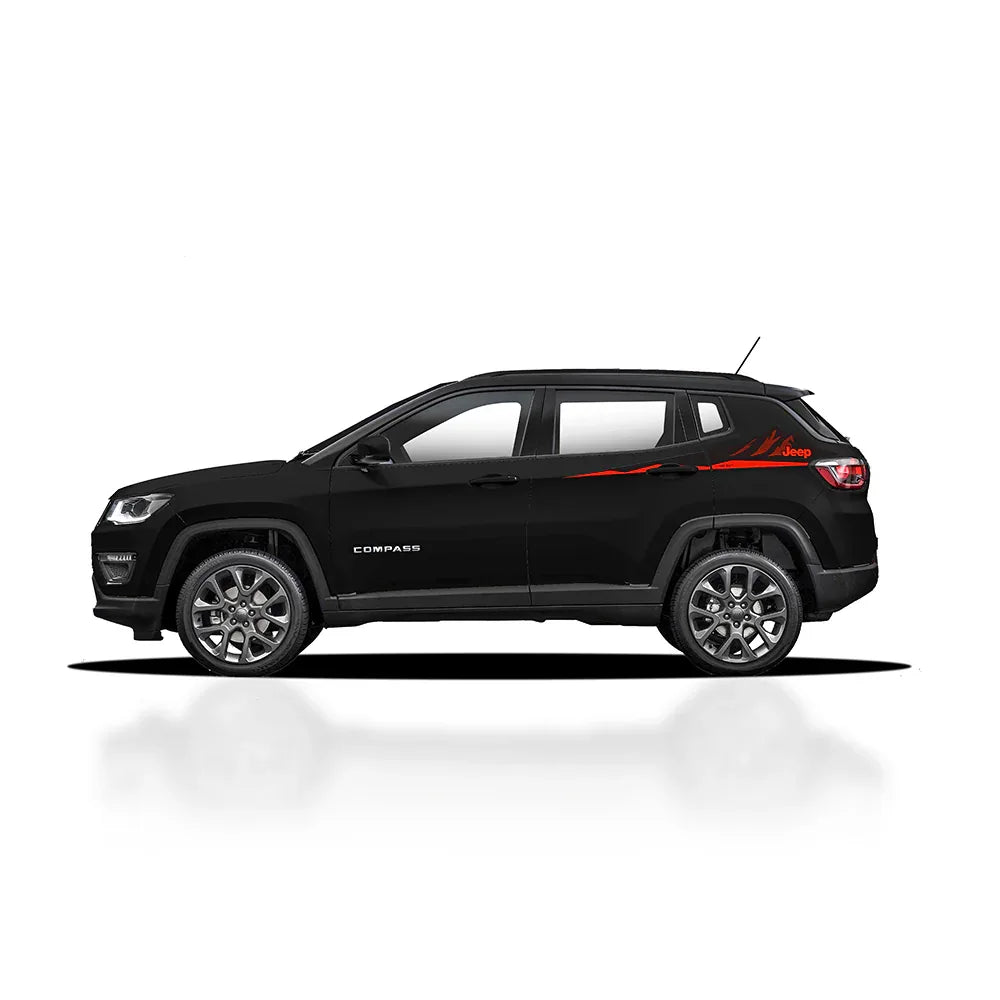 Pinnacle Edition Side Graphics for Jeep Compass black