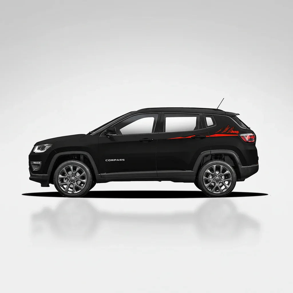Pinnacle Edition Side Graphics for Jeep Compass black