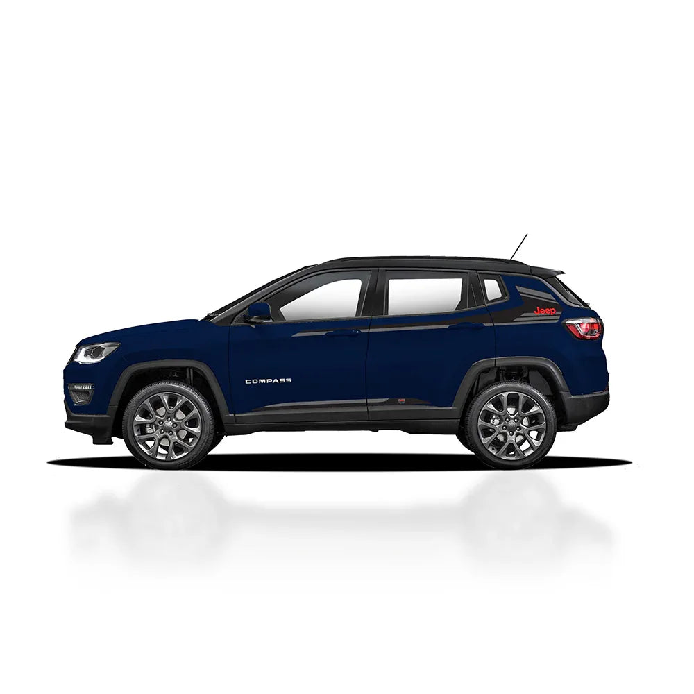 Sports Edition Side Graphics for Jeep Compass blue