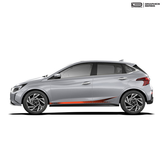 IDE GRAPHICS SERIES - Street X Series for Hyundai i20 (Typhoon Silver)