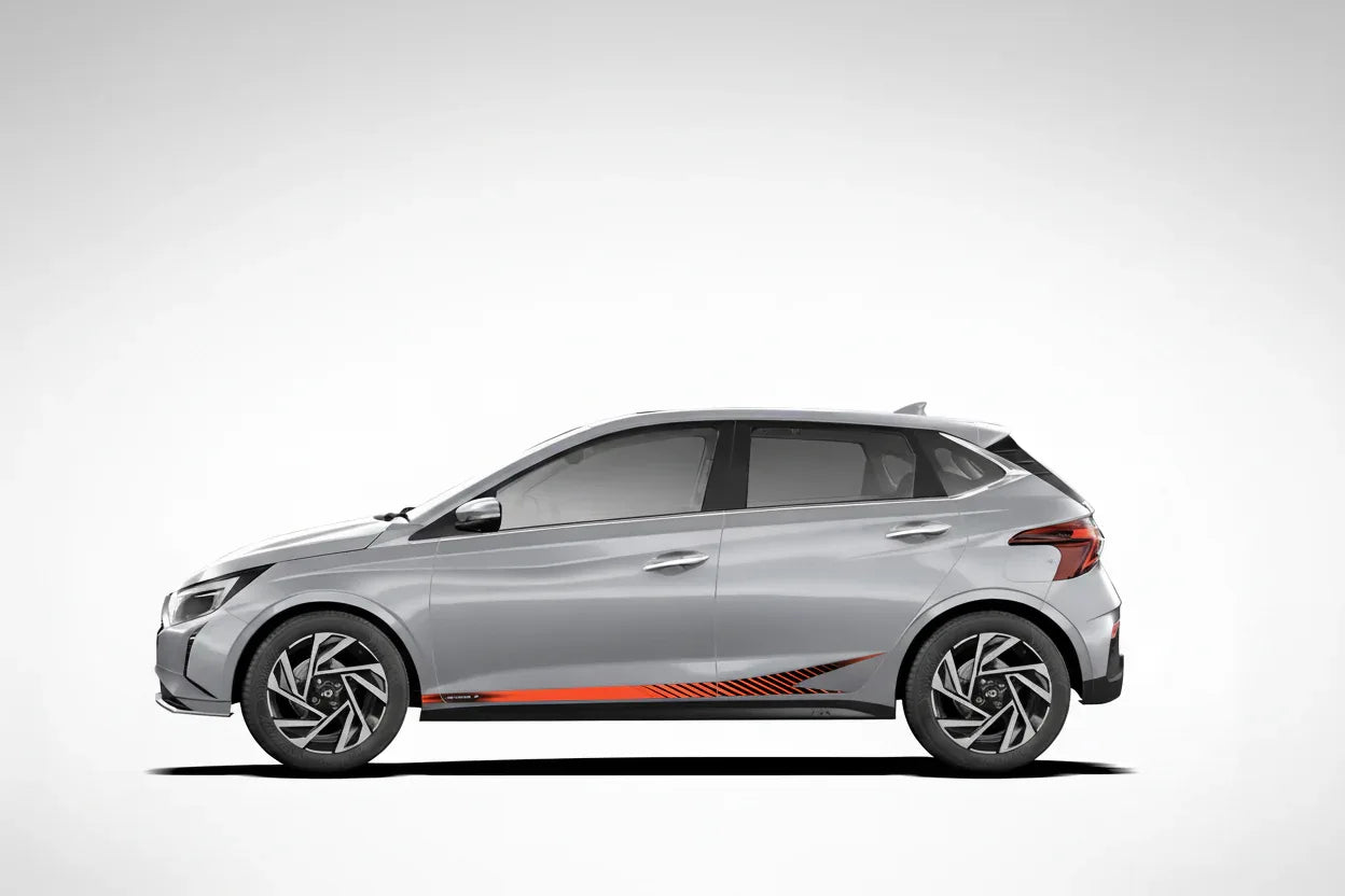 Street X Series Graphics for Hyundai i20 silver