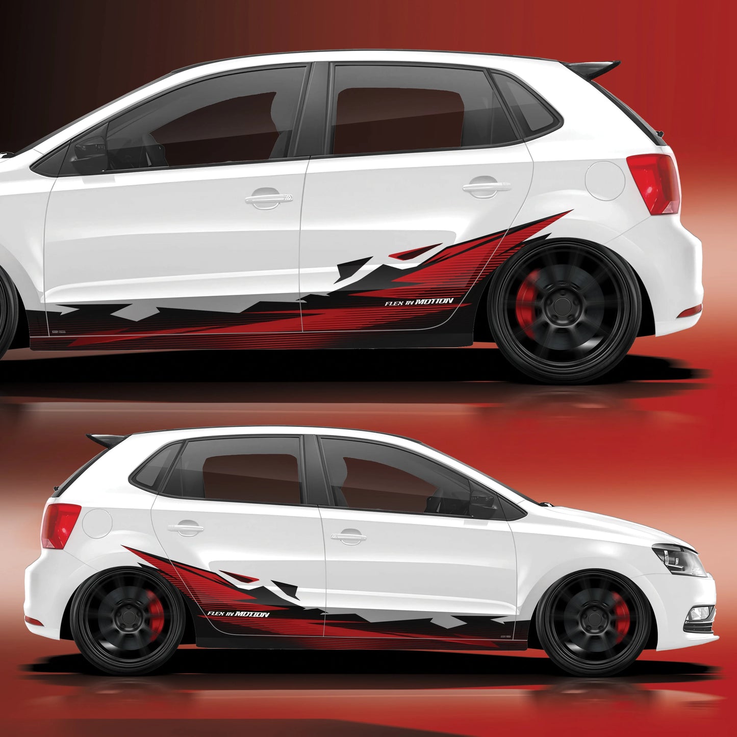 Flex in Motion Edition Graphics for VW Polo white