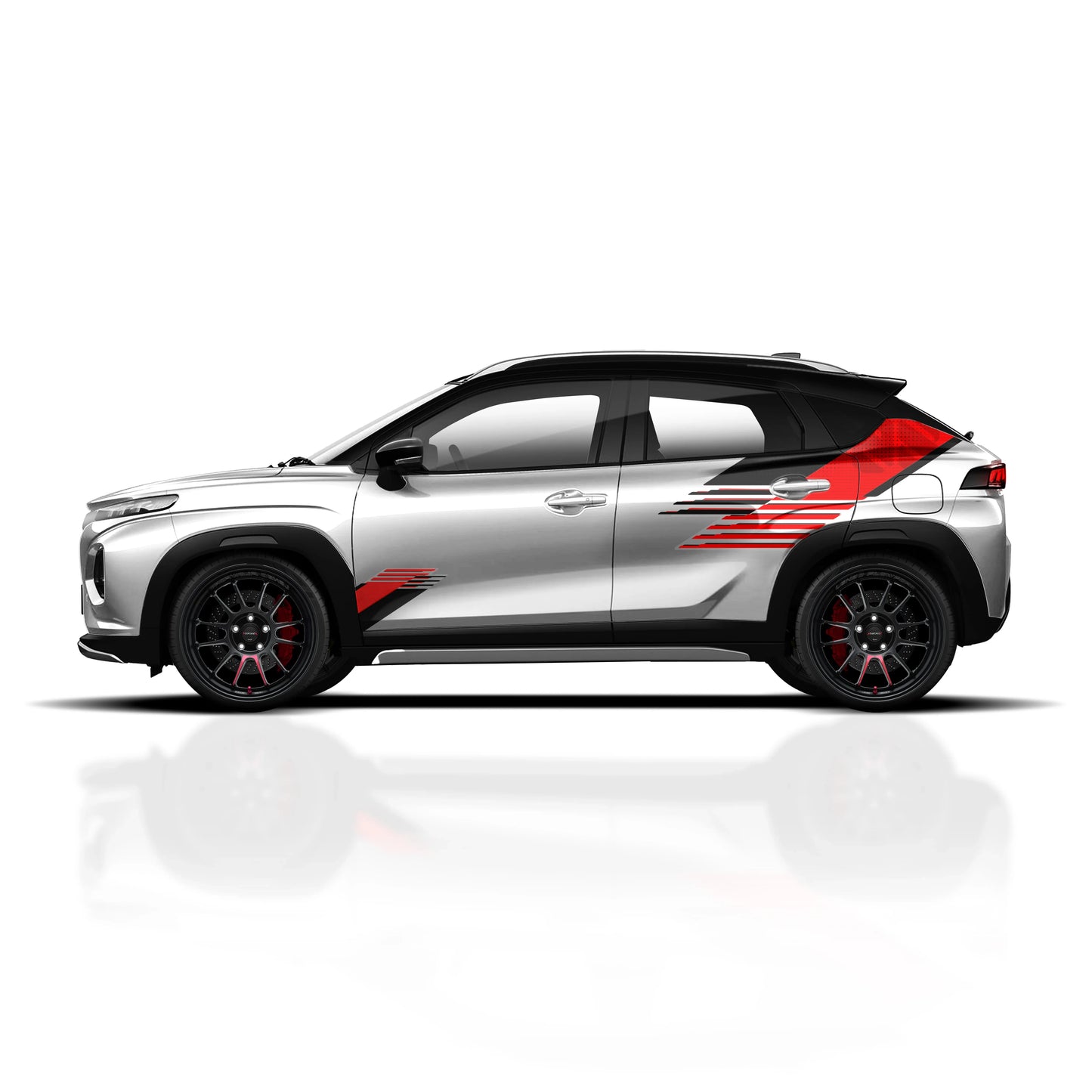 Razor Edition Graphics for Maruti Suzuki Fronx white