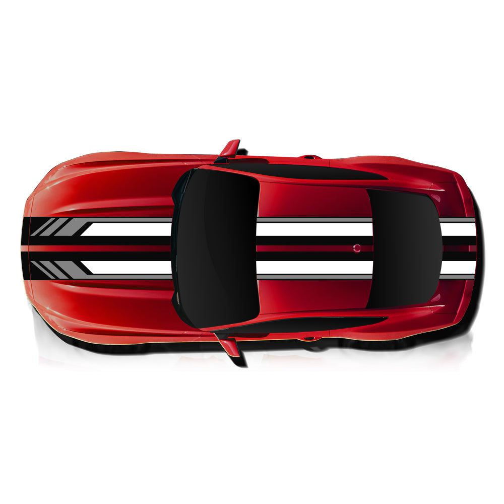 IDE PREMIUM GRAPHICS SERIES - Cascade Edition Top for Ford Mustang (Race Red)