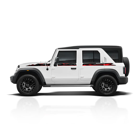 IDE Graphics Series - Trail X Edition for Mahindra Thar Roxx (Everest White)
