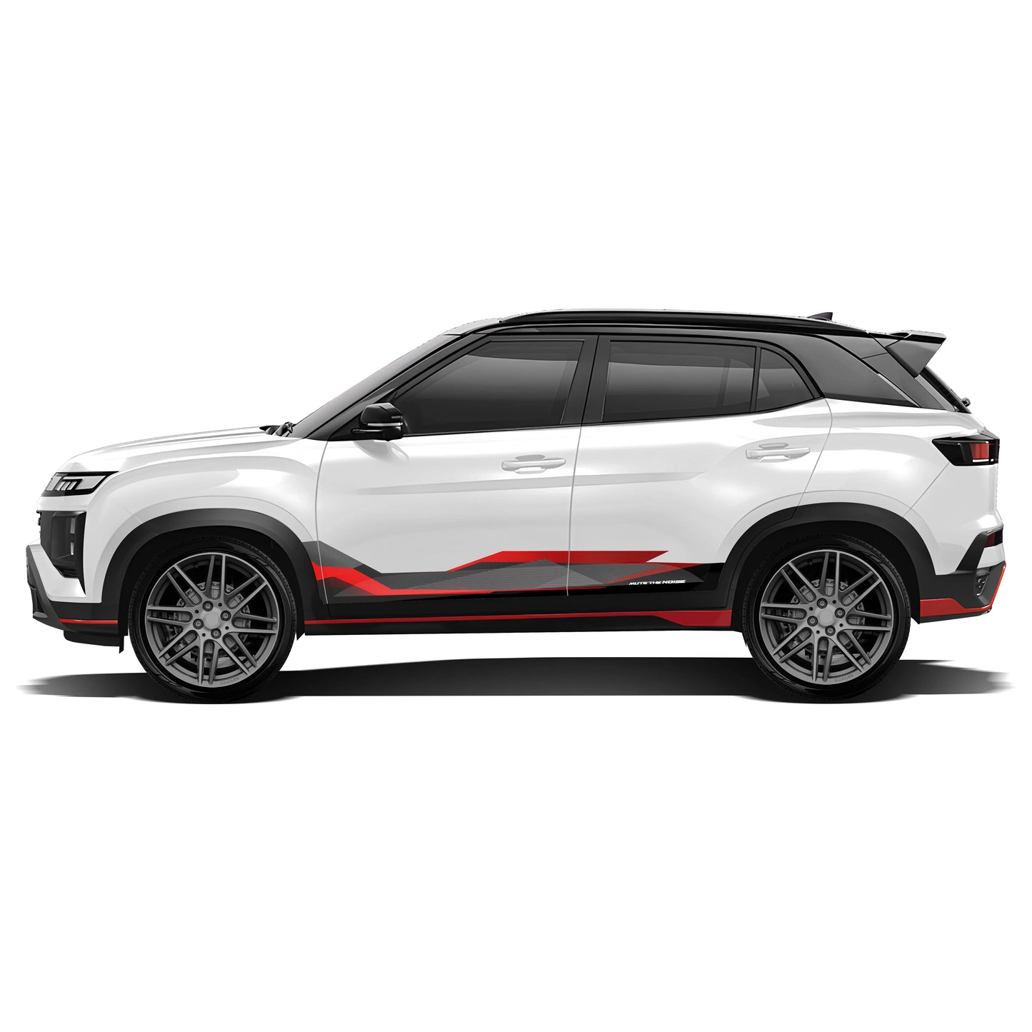 Mute The Noise Edition Graphics for Hyundai Creta white