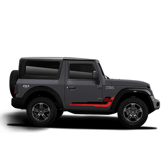 IDE Graphics Series - Classic Edition for Mahindra Thar / Deep Grey