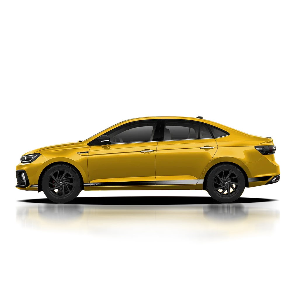 GT Edition 2.0 Graphics for VW Virtus yellow