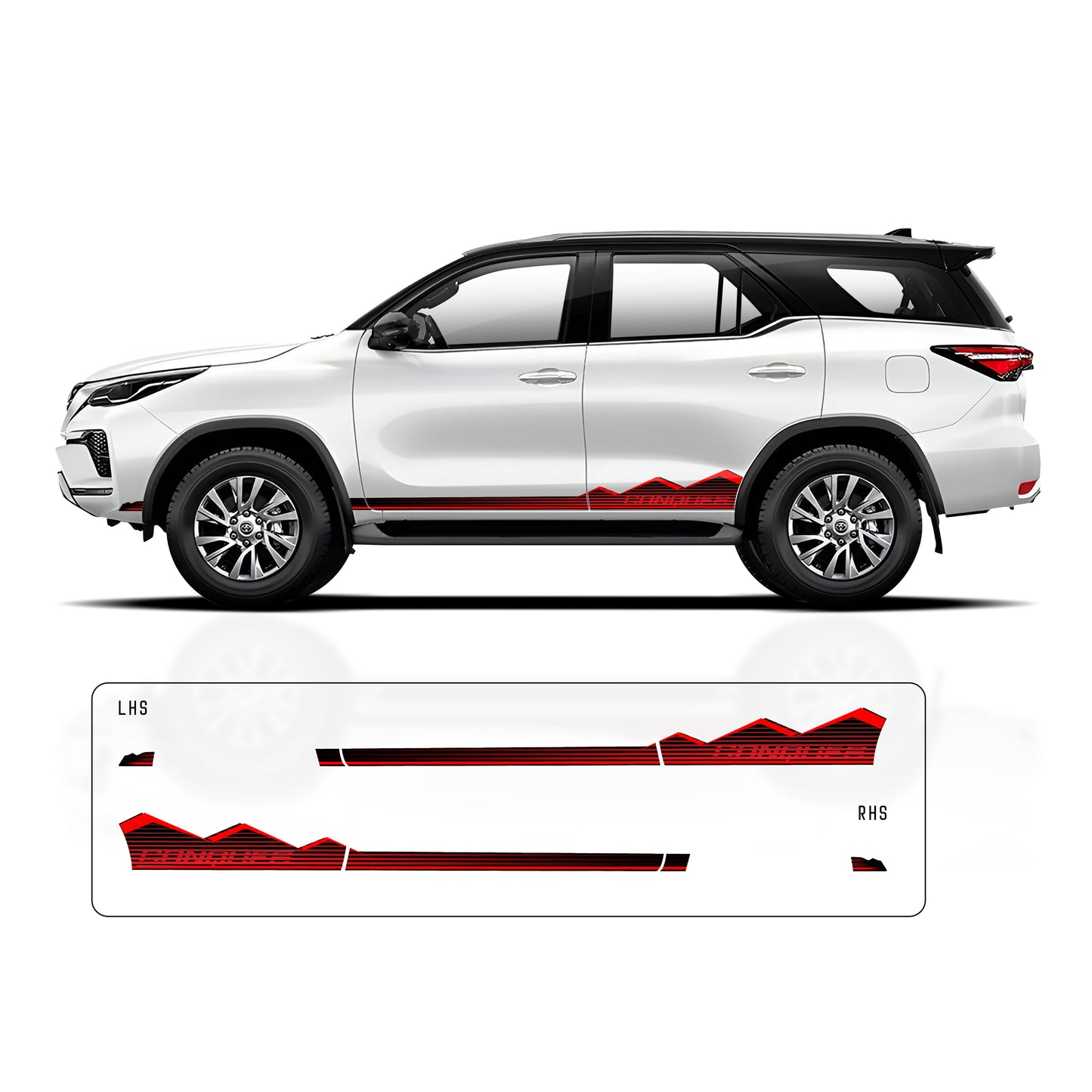 IDE Graphics Series – Conquer Edition | Fortuner (Super White & Platinum Pearl White)