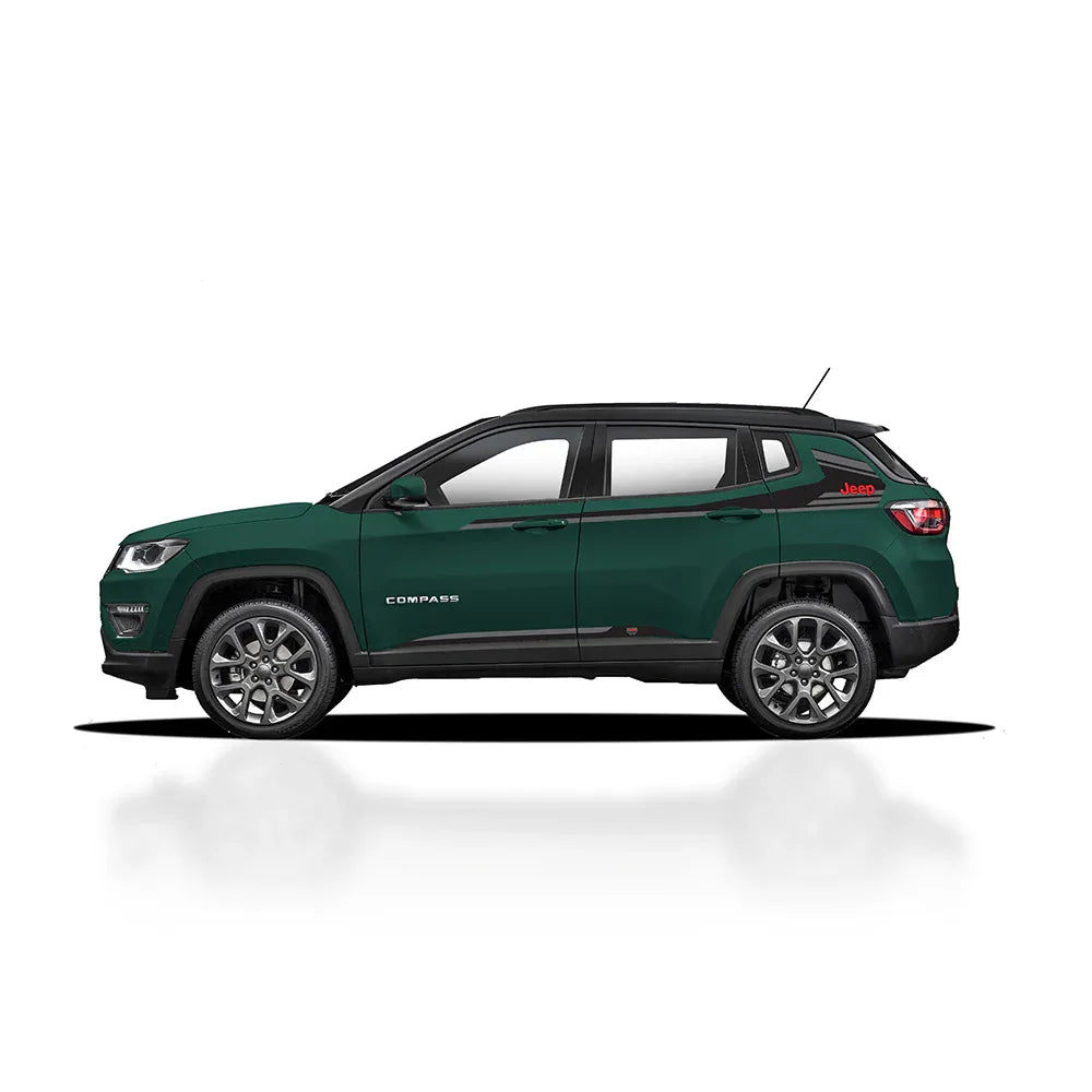 Sports Edition Side Graphics for Jeep Compass green
