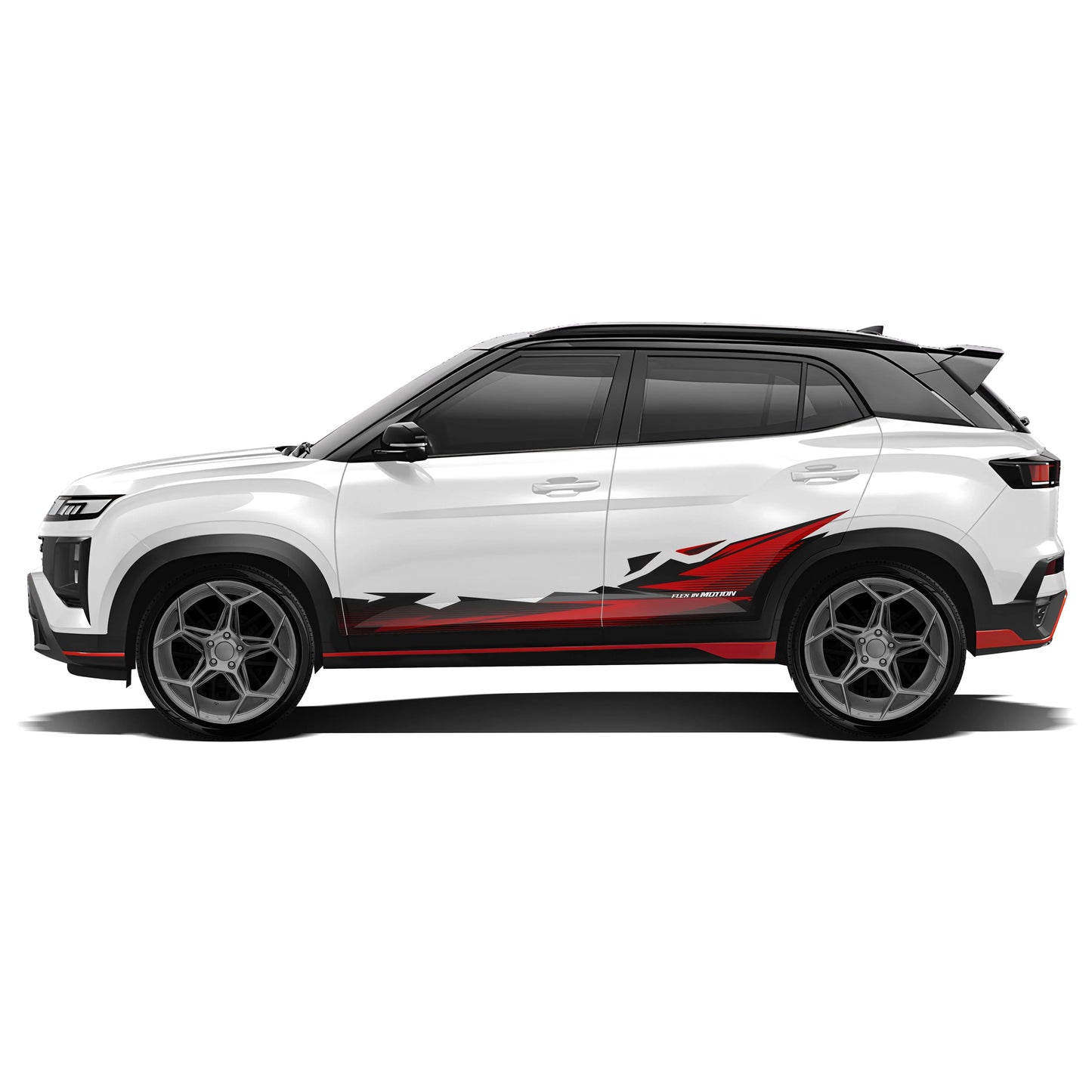 Flex in Motion Edition Graphics for Hyundai Creta white