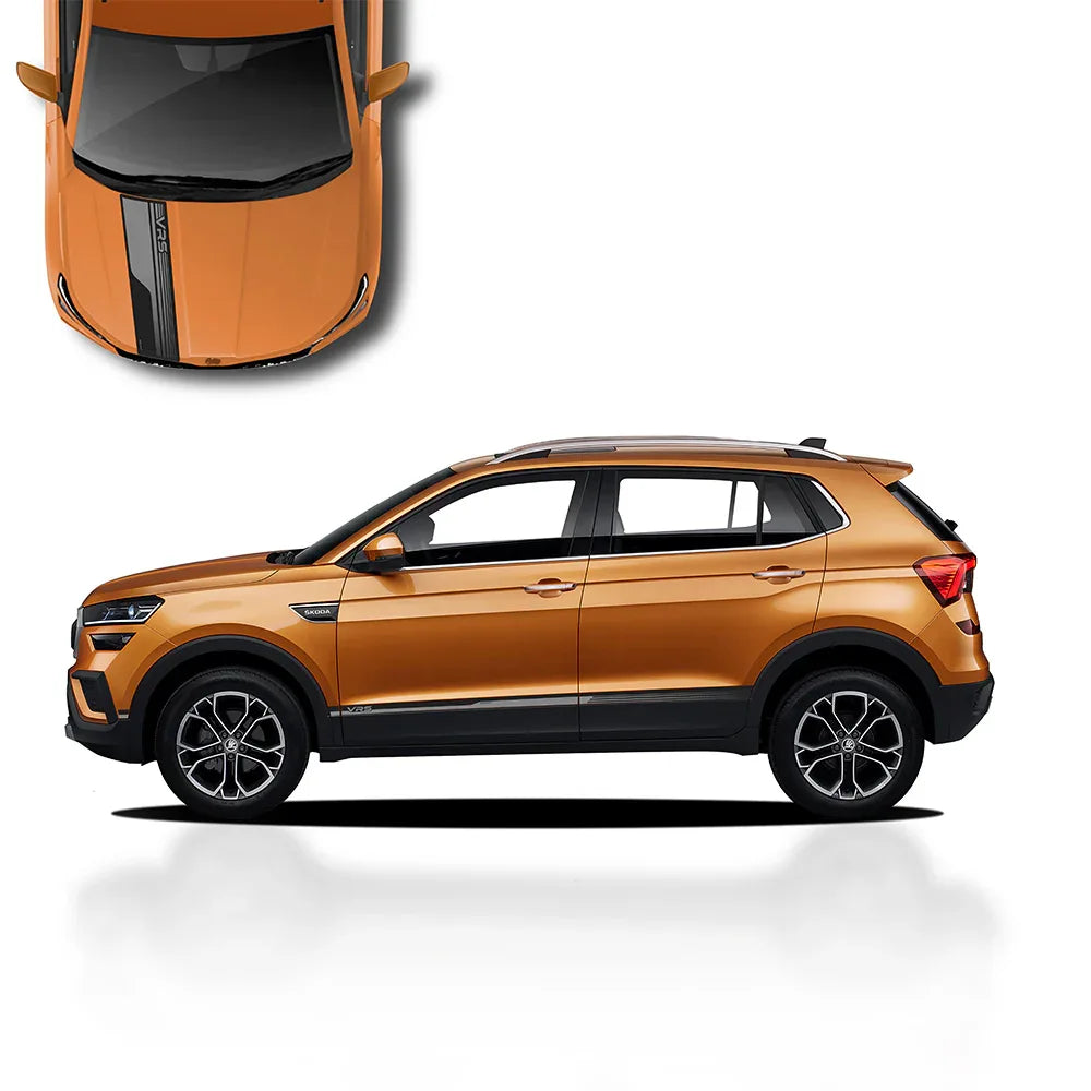 VRS Edition Graphics for Skoda Kushaq yellow