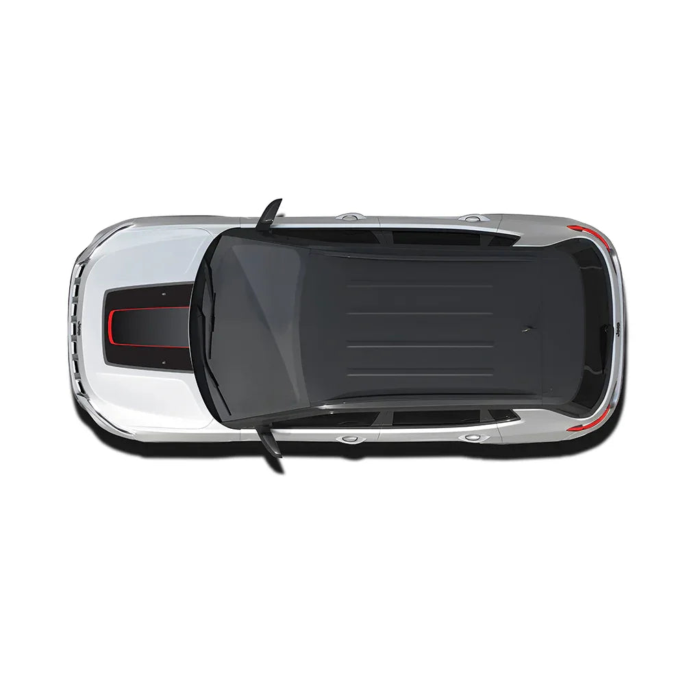 Sports Edition Bonnet Graphics for Jeep Compass white