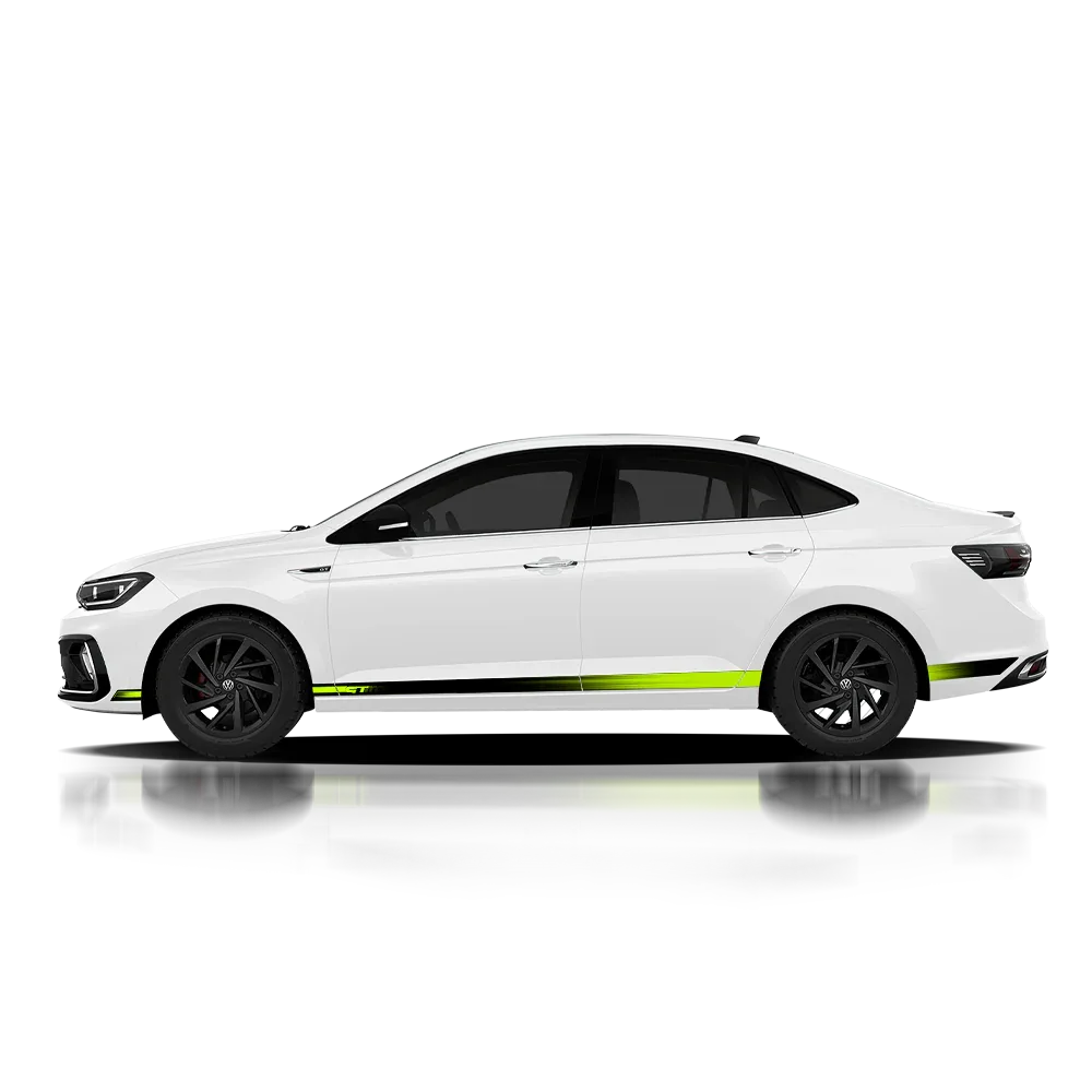GT Edition 2.0 Graphics for VW Virtus white