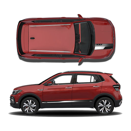 IDE GRAPHICS SERIES - GT Edition for Volkswagen Taigun (Wild Cheery Red)