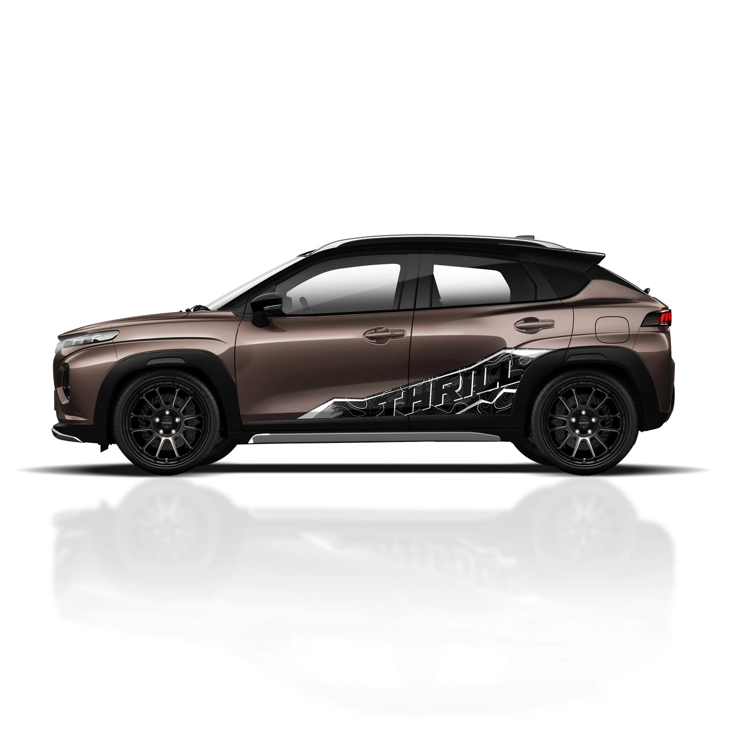 Thrill Edition Graphics for Maruti Suzuki Fronx brown
