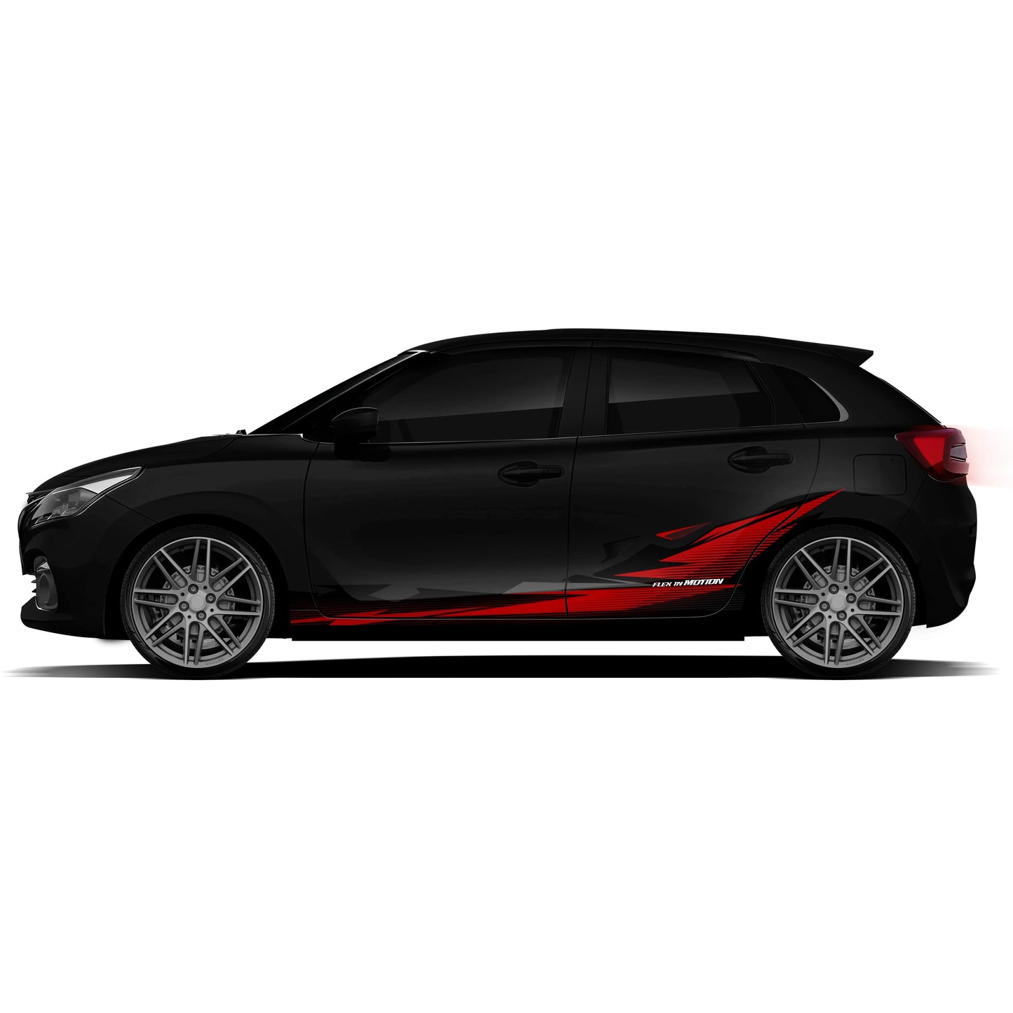Flex in Motion Edition Graphics for Maruti Suzuki Baleno black