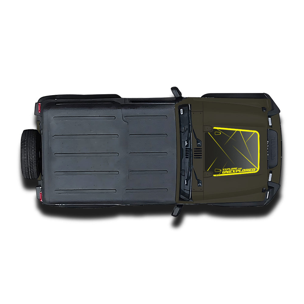 IDE Graphics Series - Urban Edition | Only Bonnet Decal for Mahindra Thar