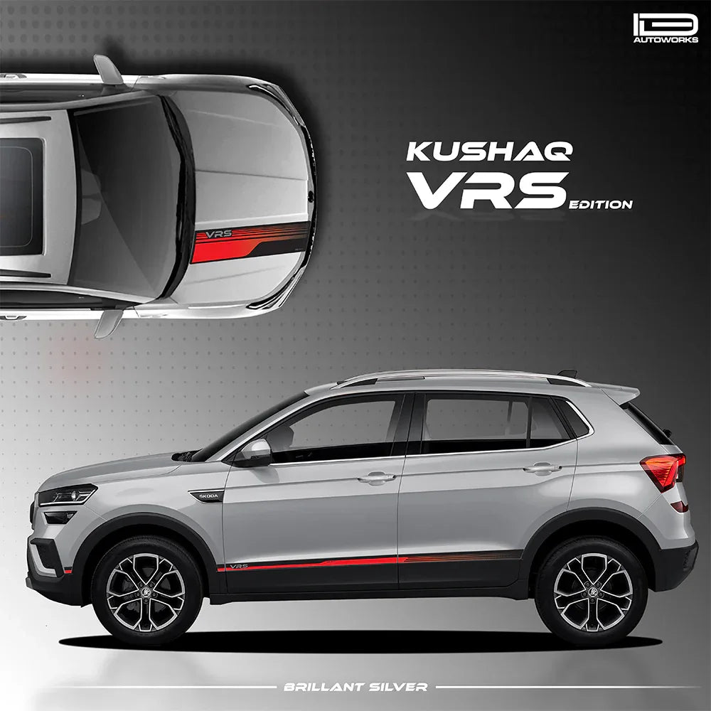VRS Edition Graphics for Skoda Kushaq silver