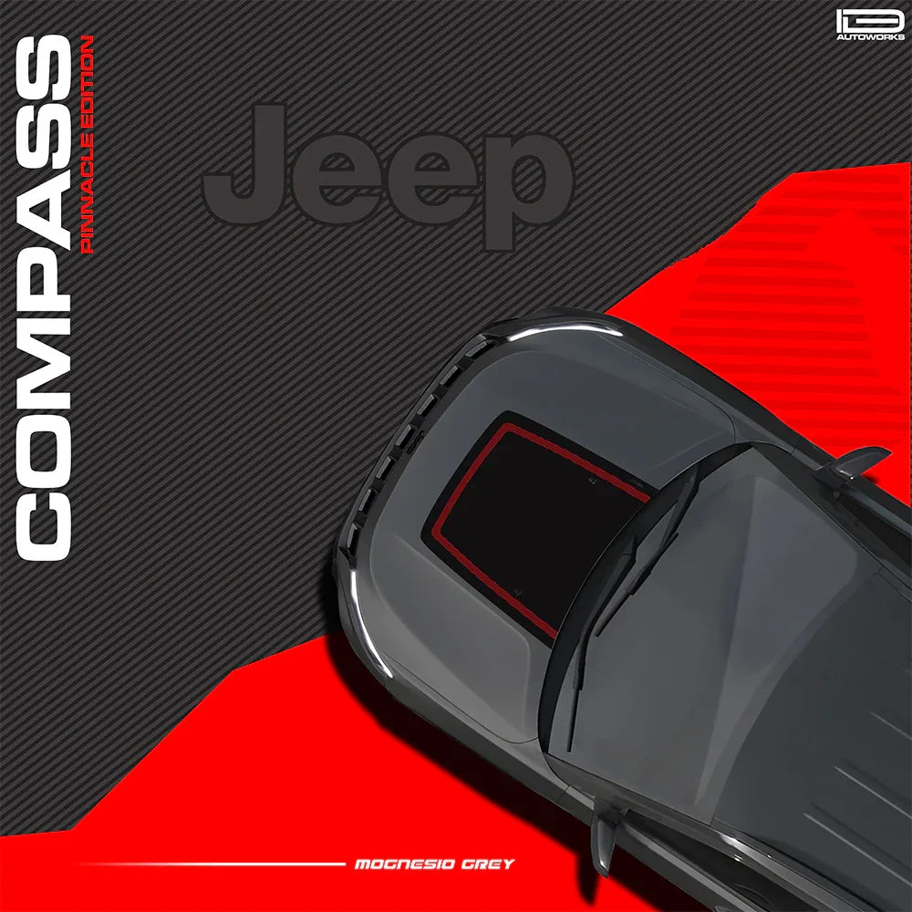 Pinnacle Edition Bonnet Graphics for Jeep Compass grey