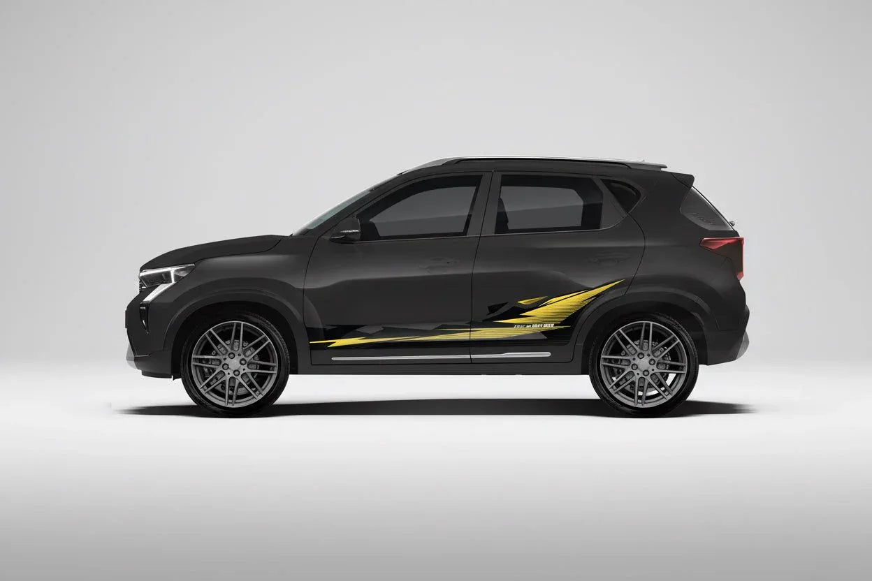 Flex in Motion Edition Graphics for Kia Sonet black