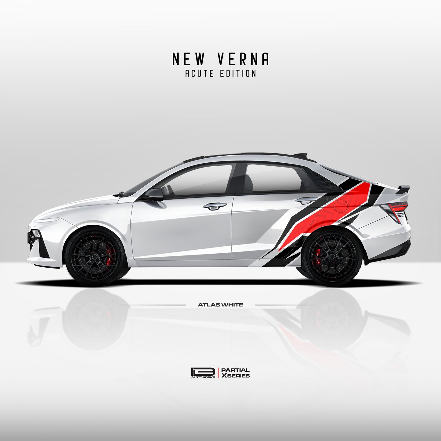 IDE PARTIAL X SERIES - Acute Edition for Hyundai New Verna (Atlas White)