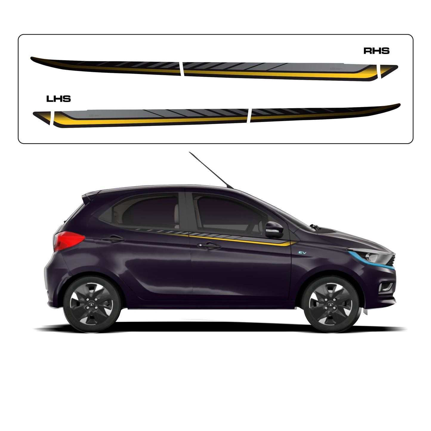 IDE GRAPHICS SERIES - Offbeat Edition for Tata Tiago (Midnight Plum)
