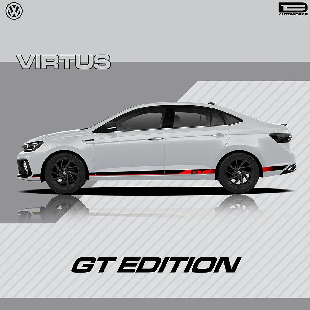 GT Edition Graphics for VW Virtus white