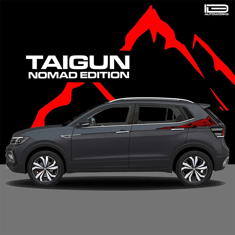 Nomad Edition Graphics for VW Taigun grey