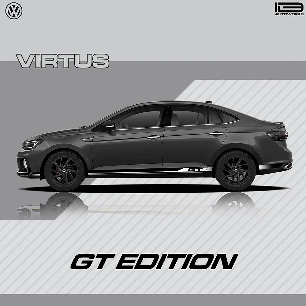 GT Edition Graphics for VW Virtus black