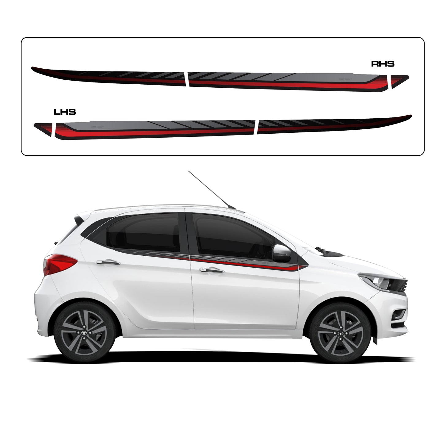 IDE GRAPHICS SERIES - Offbeat Edition for Tata Tiago (Opal White)