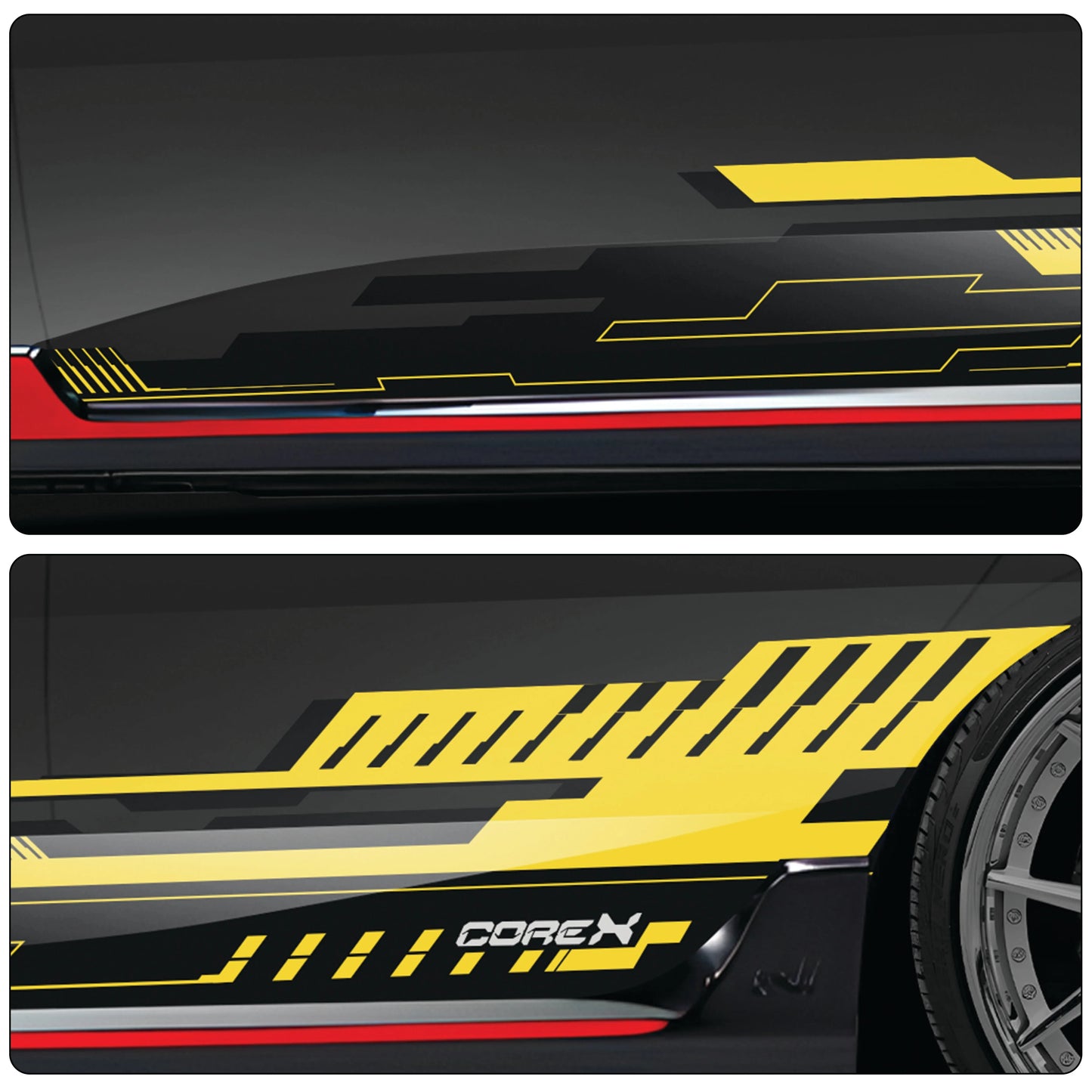 CoreX Edition Graphics for Hyundai i20 black