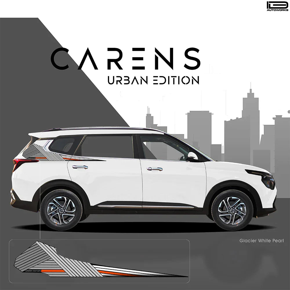 Urban Edition Car Graphics Kit for Kia Carens white