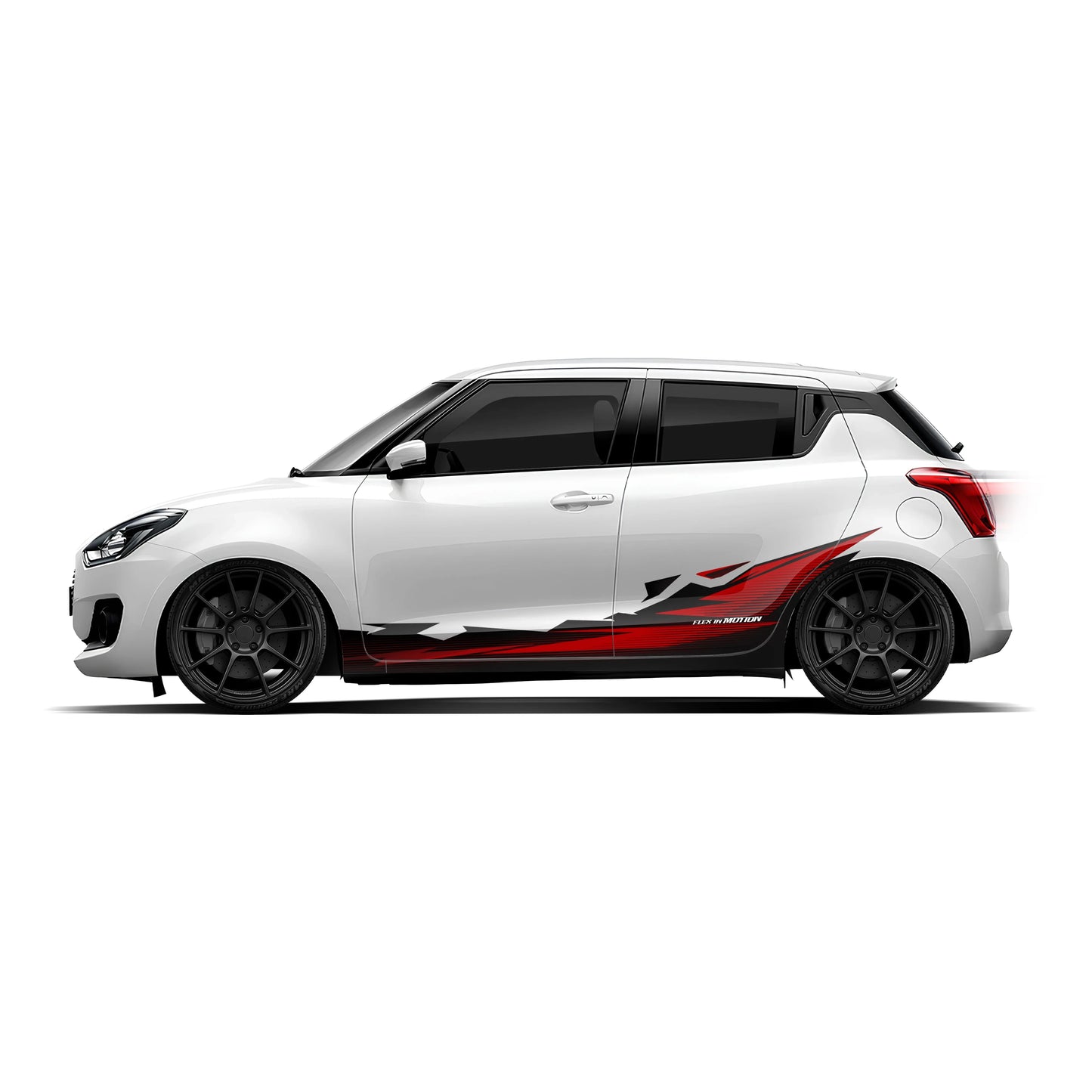Flex in Motion Edition Graphics for Maruti Suzuki Swift white