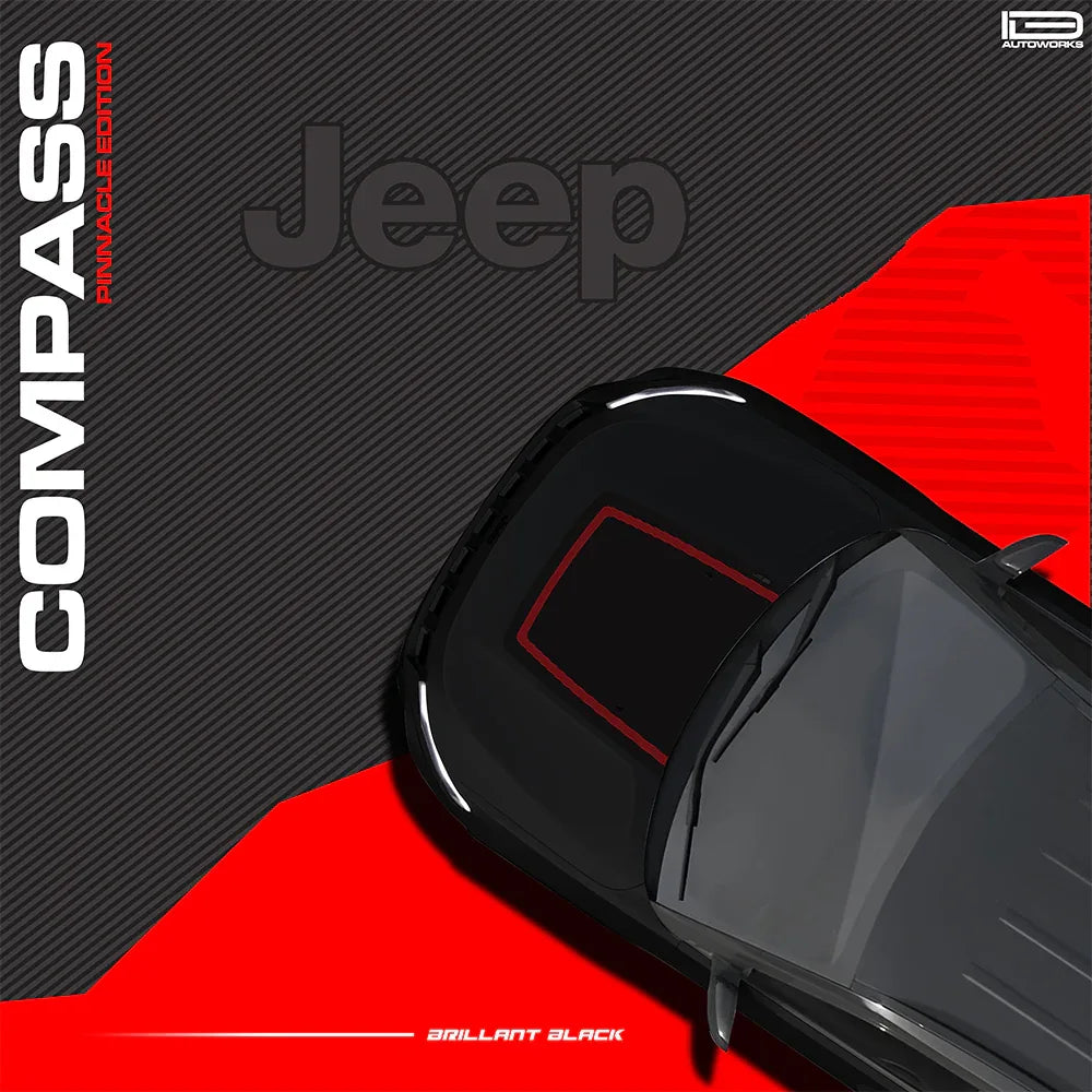 Pinnacle Edition Bonnet Graphics for Jeep Compass black