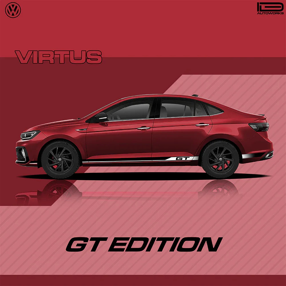 GT Edition Graphics for VW Virtus red