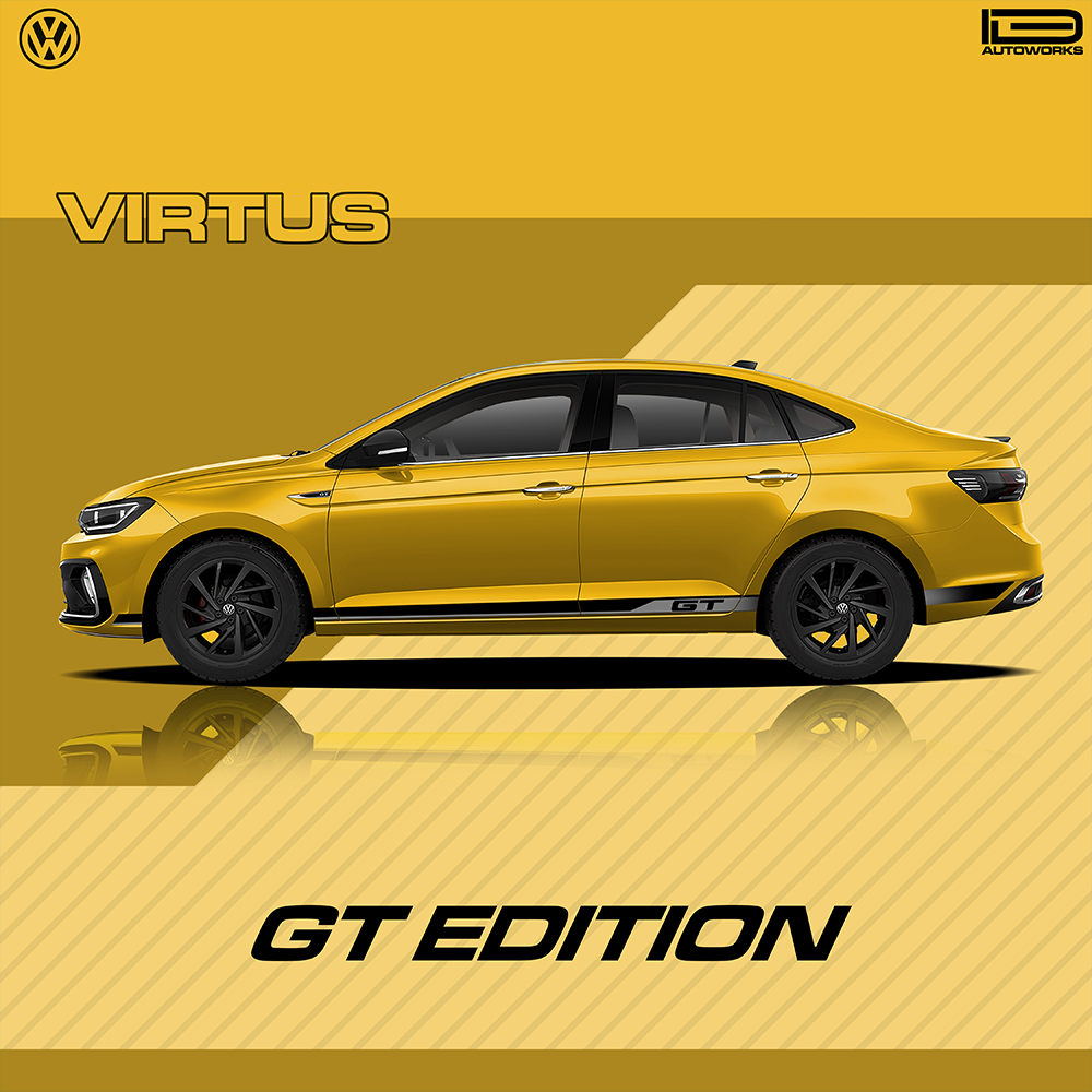 IDE Graphics Series - GT Edition for Volkswagen Virtus (Curcuma Yellow)