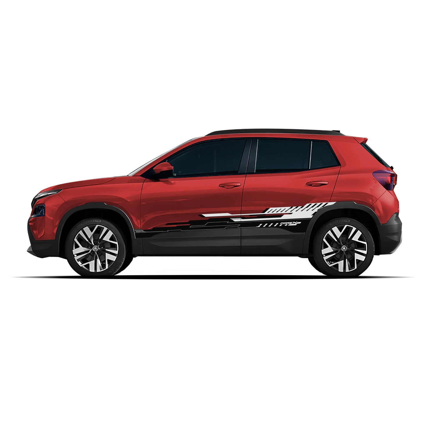 CoreX Edition Graphics for Skoda Kylaq red