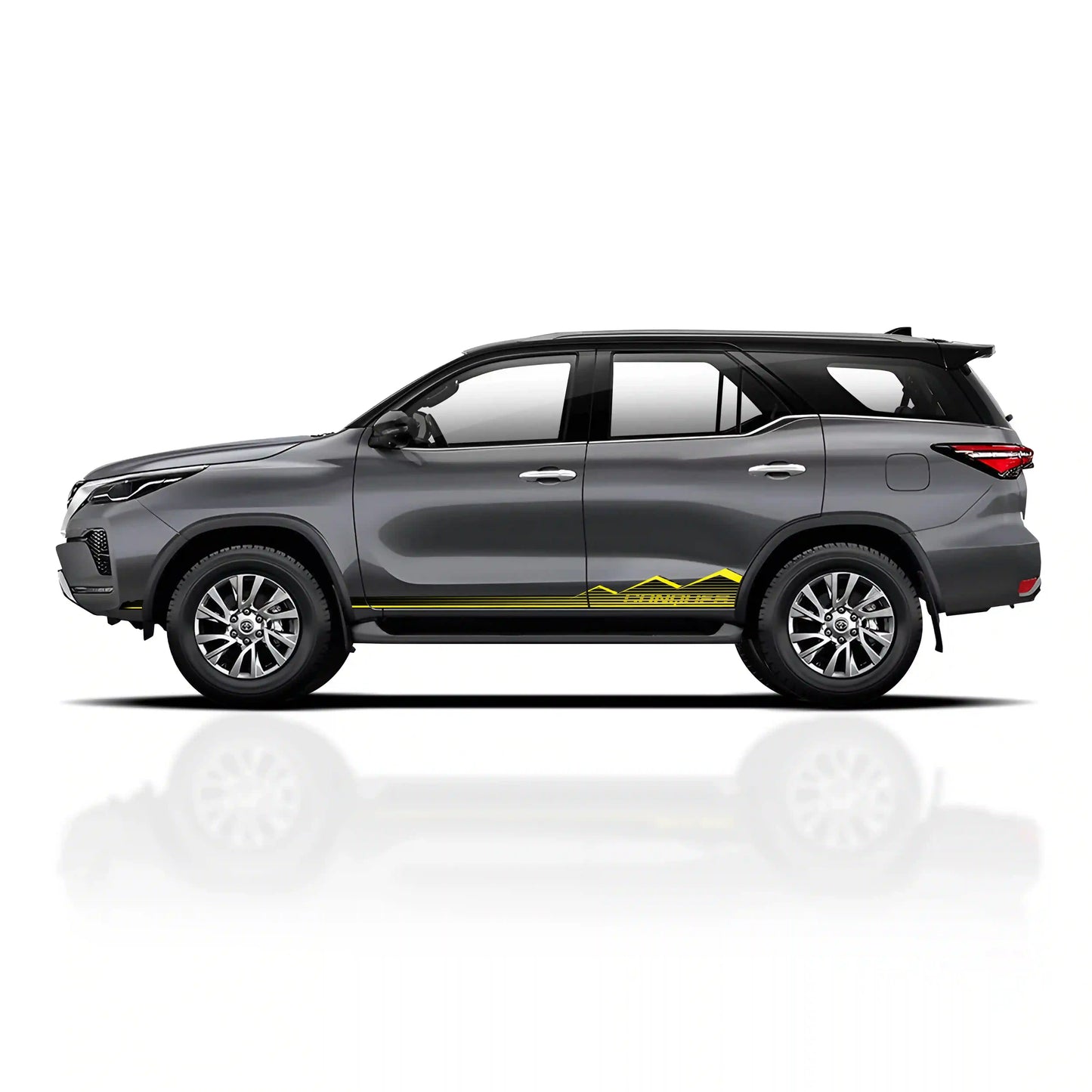 Conquer Edition Graphics for Toyota Fortuner grey
