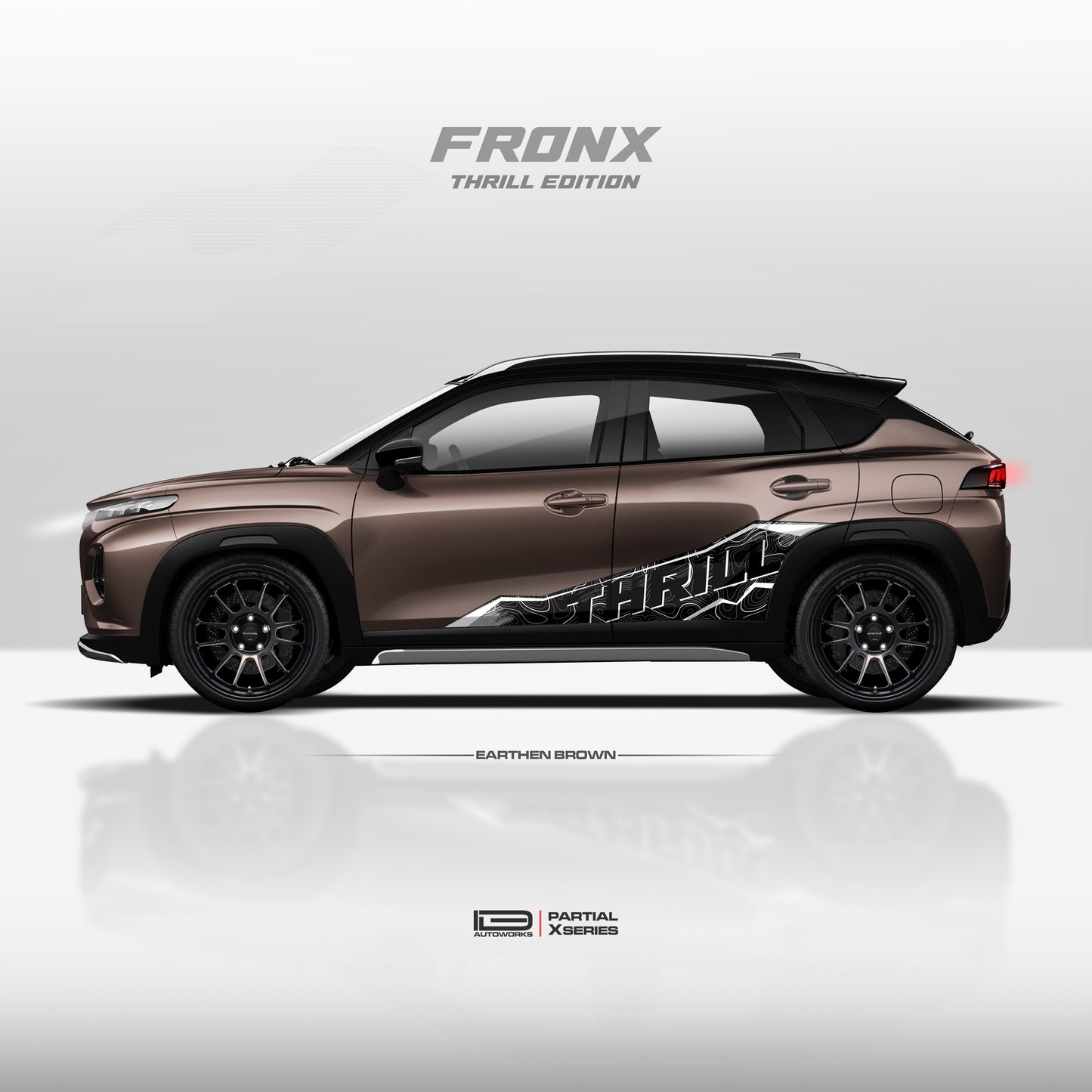 IDE PARTIAL X SERIES - Thrill Edition for MARUTI SUZUKI Fronx (Earthen Brown)
