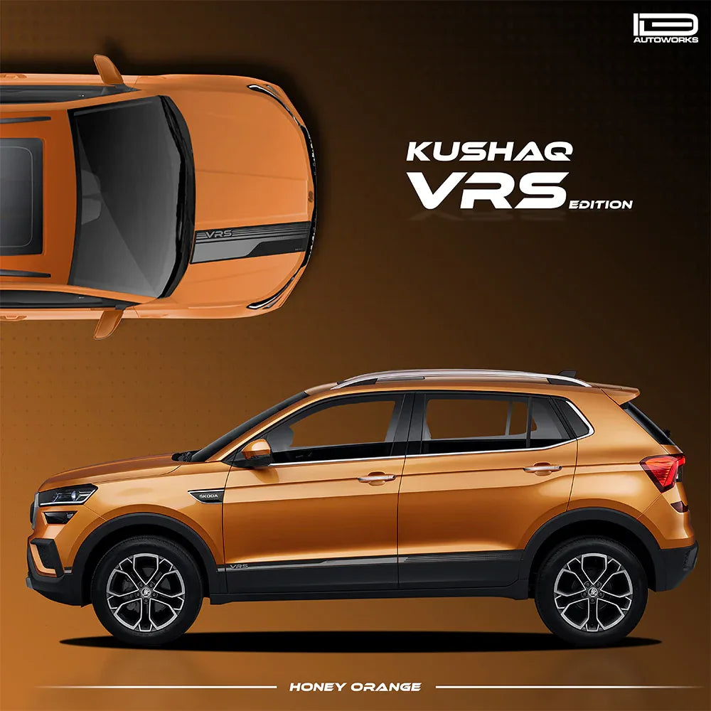 VRS Edition Graphics for Skoda Kushaq yellow