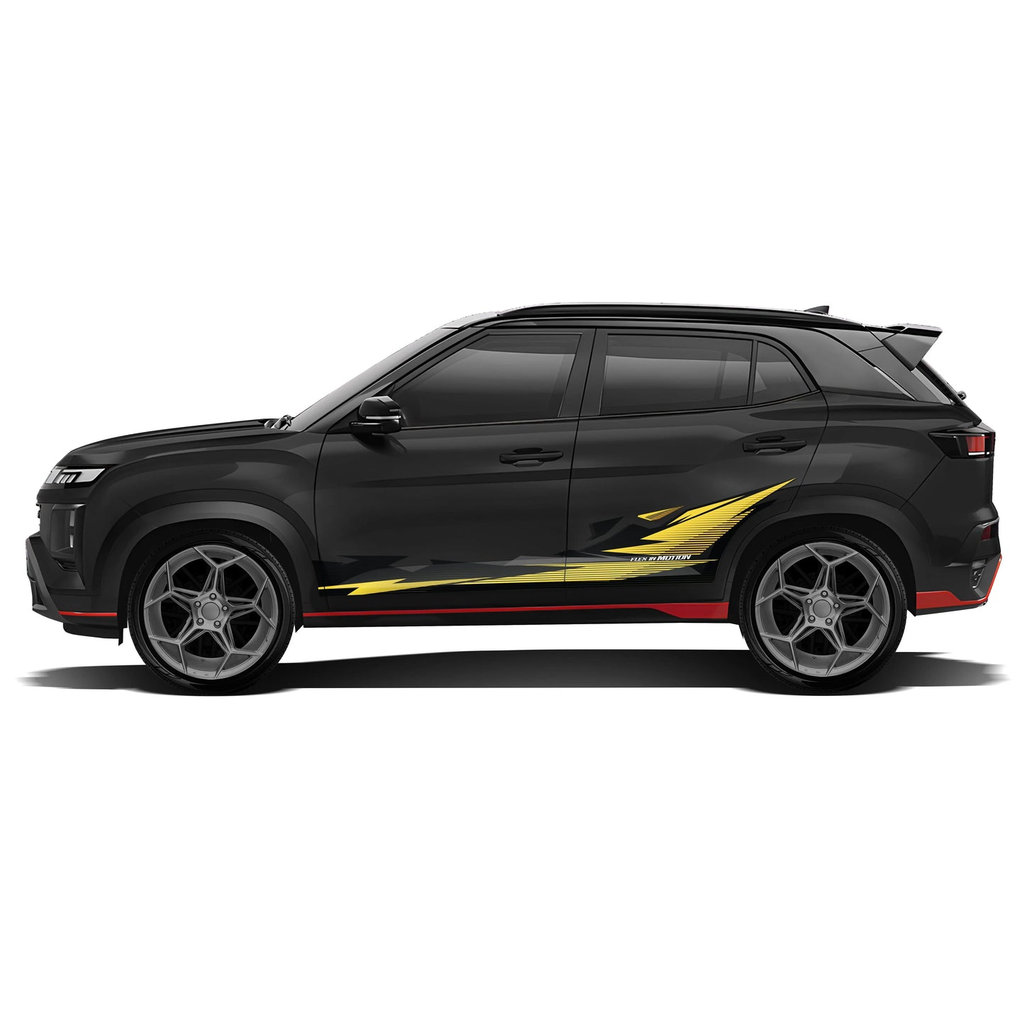 Flex in Motion Edition Graphics for Hyundai Creta black