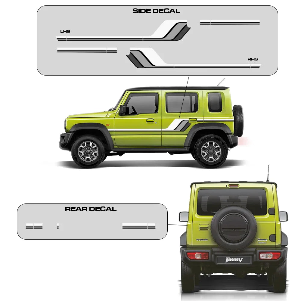 Baroque Edition Graphics for Maruti Suzuki Jimny yellow