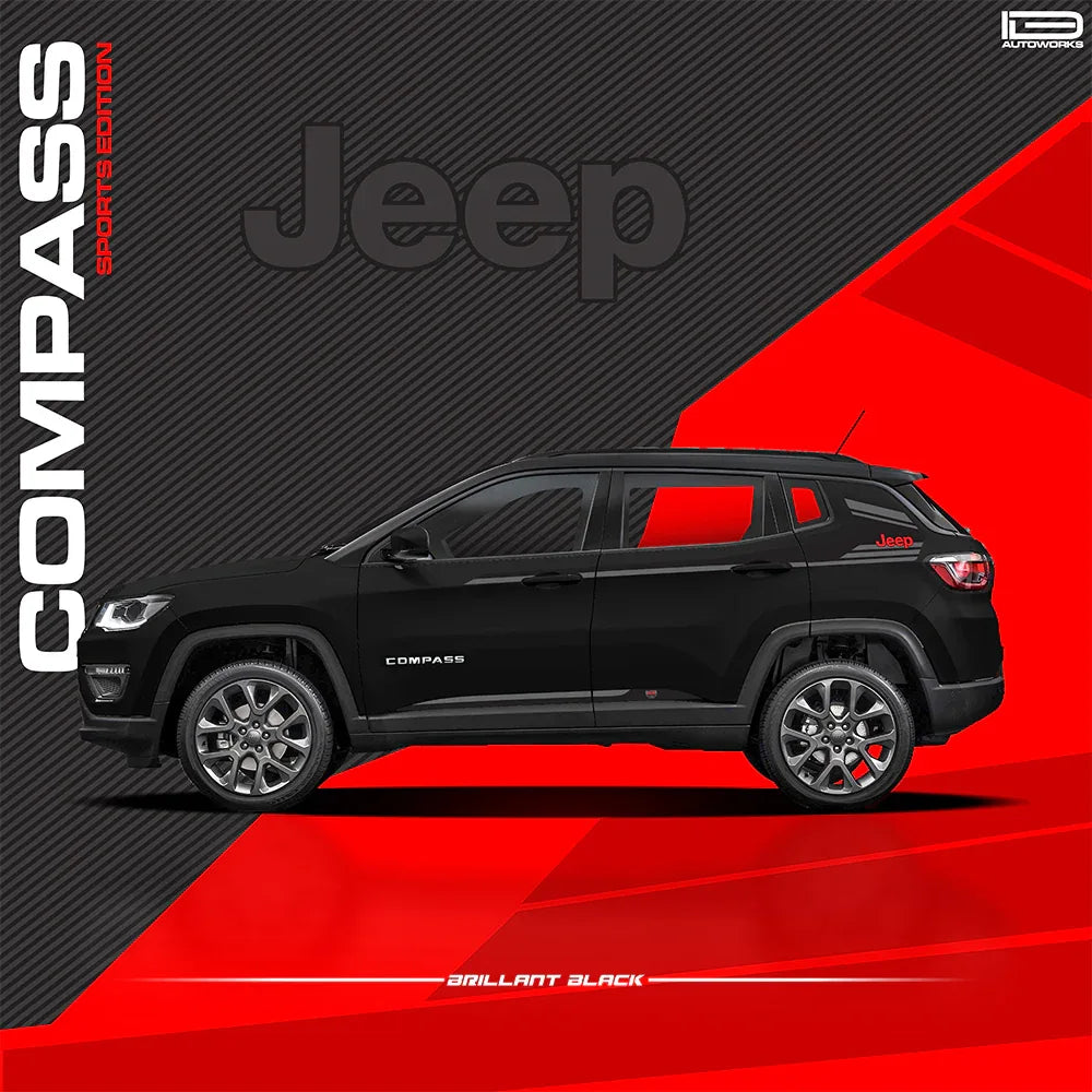 Sports Edition Side Graphics for Jeep Compass black