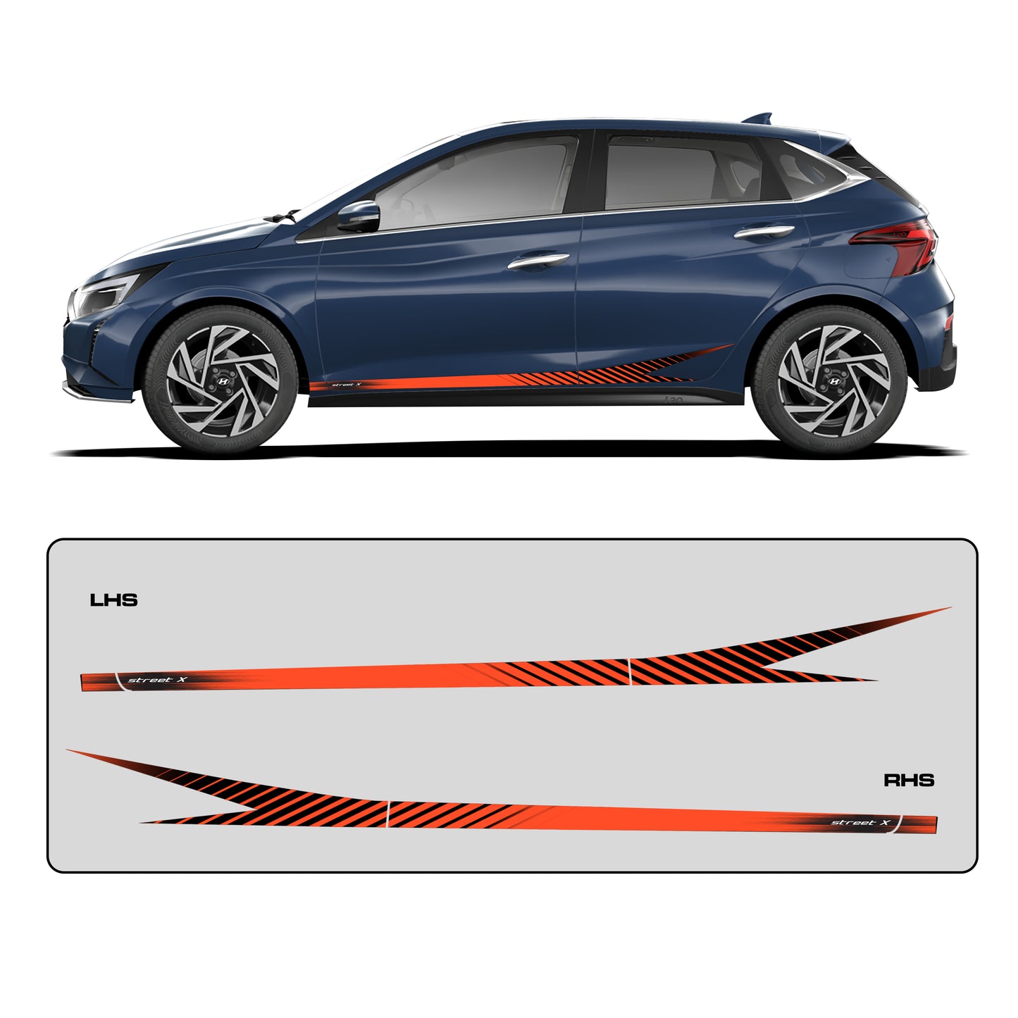 IDE GRAPHICS SERIES - Street X Series for Hyundai i20 (Starry Night)