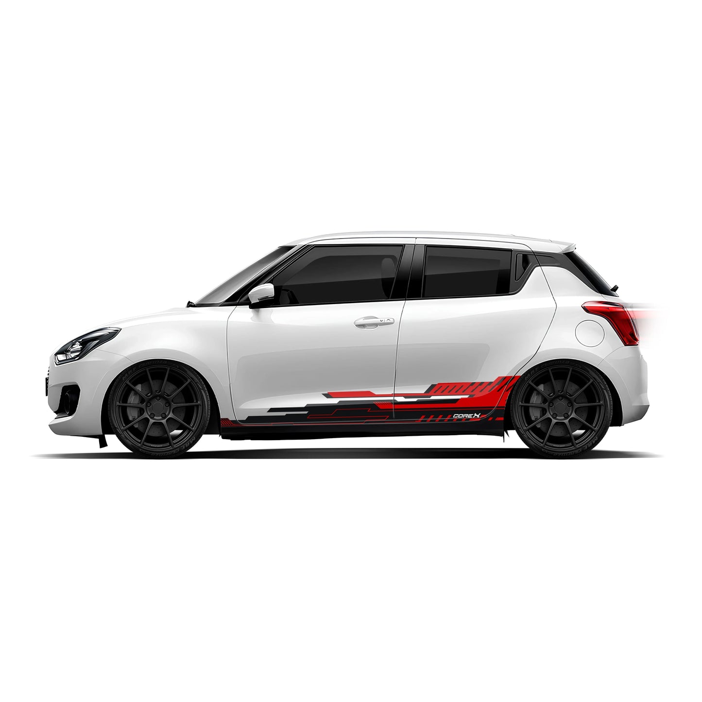 CoreX Edition Graphics for Maruti Suzuki Swift white