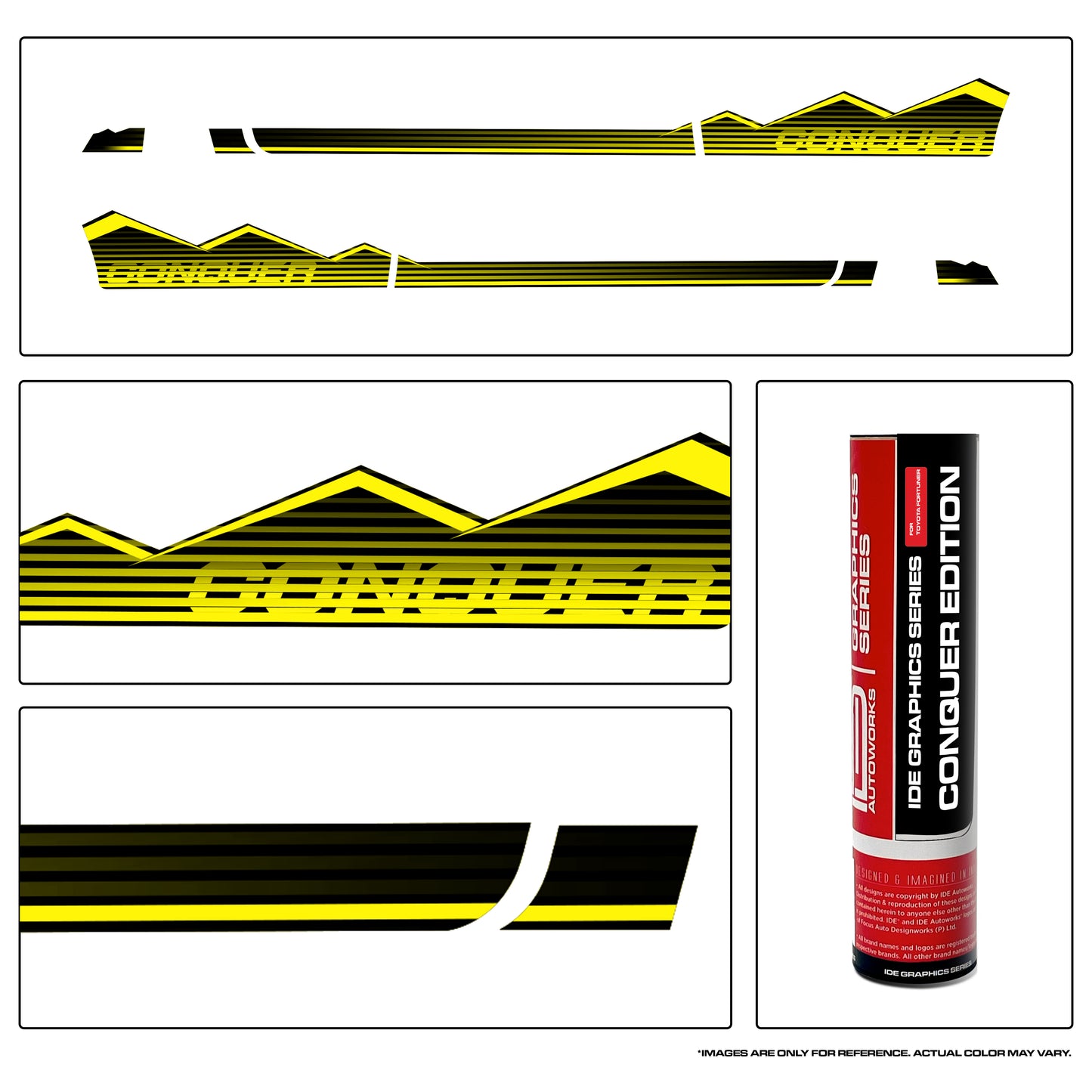 IDE Graphics Series – Conquer Edition | Fortuner (Sparkling Black Crystal Shine)