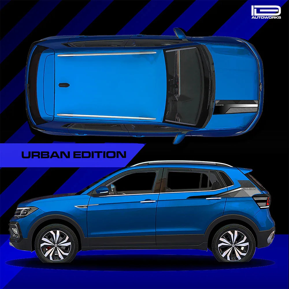 Urban Edition Graphics for VW Taigun blue